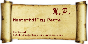 Mesterházy Petra névjegykártya